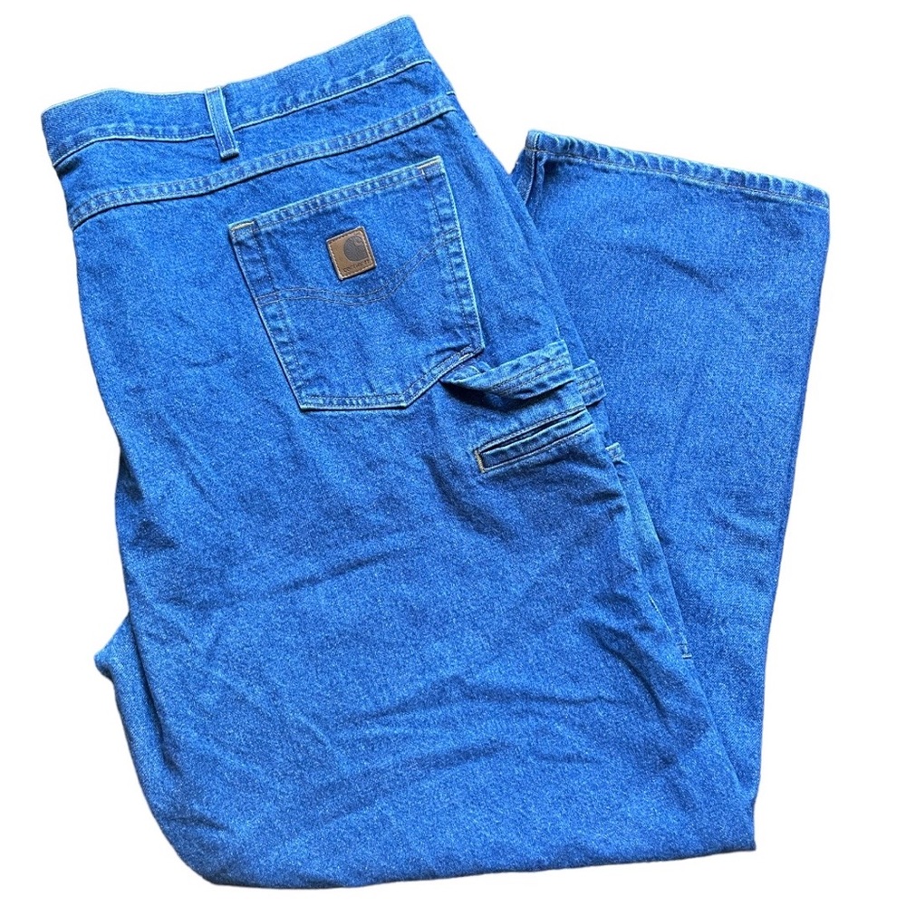 Mens Carhartt 50/32 mens blue jeans Relaxed Fit Denim
